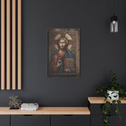 Christ Icon Mosaic Sacred Portrait Wall Art & Canvas Print