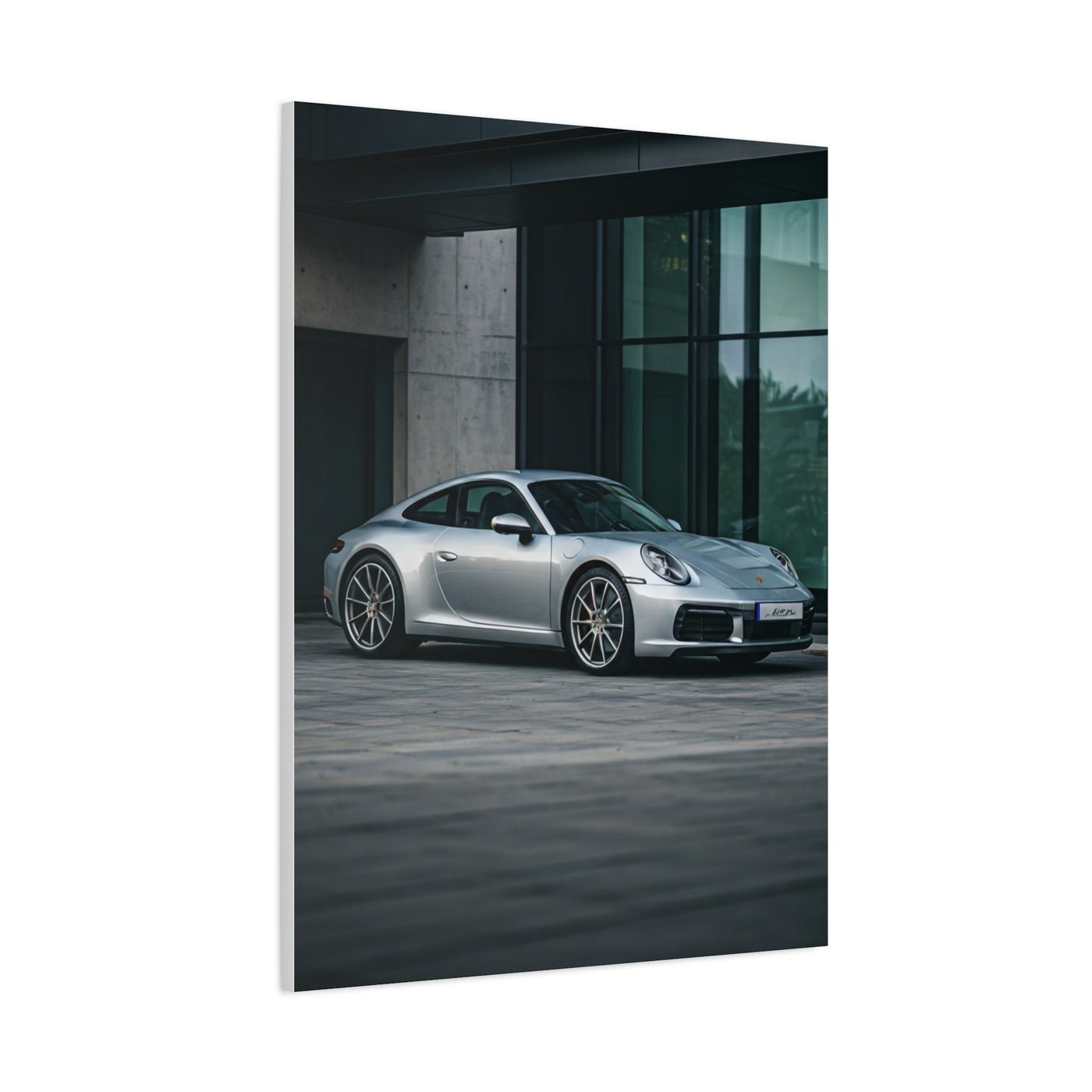 Porsche 911 Modern Courtyard Elegance Wall Art & Canvas Prints
