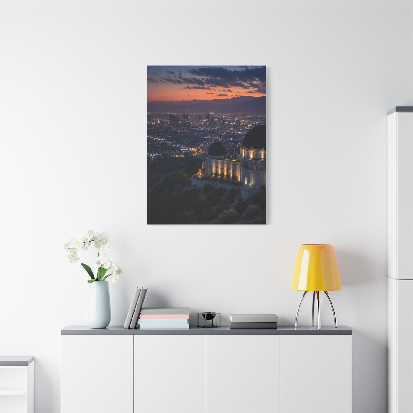 Los Angeles Skyline from Griffith Observatory Wall Art & Canvas Print