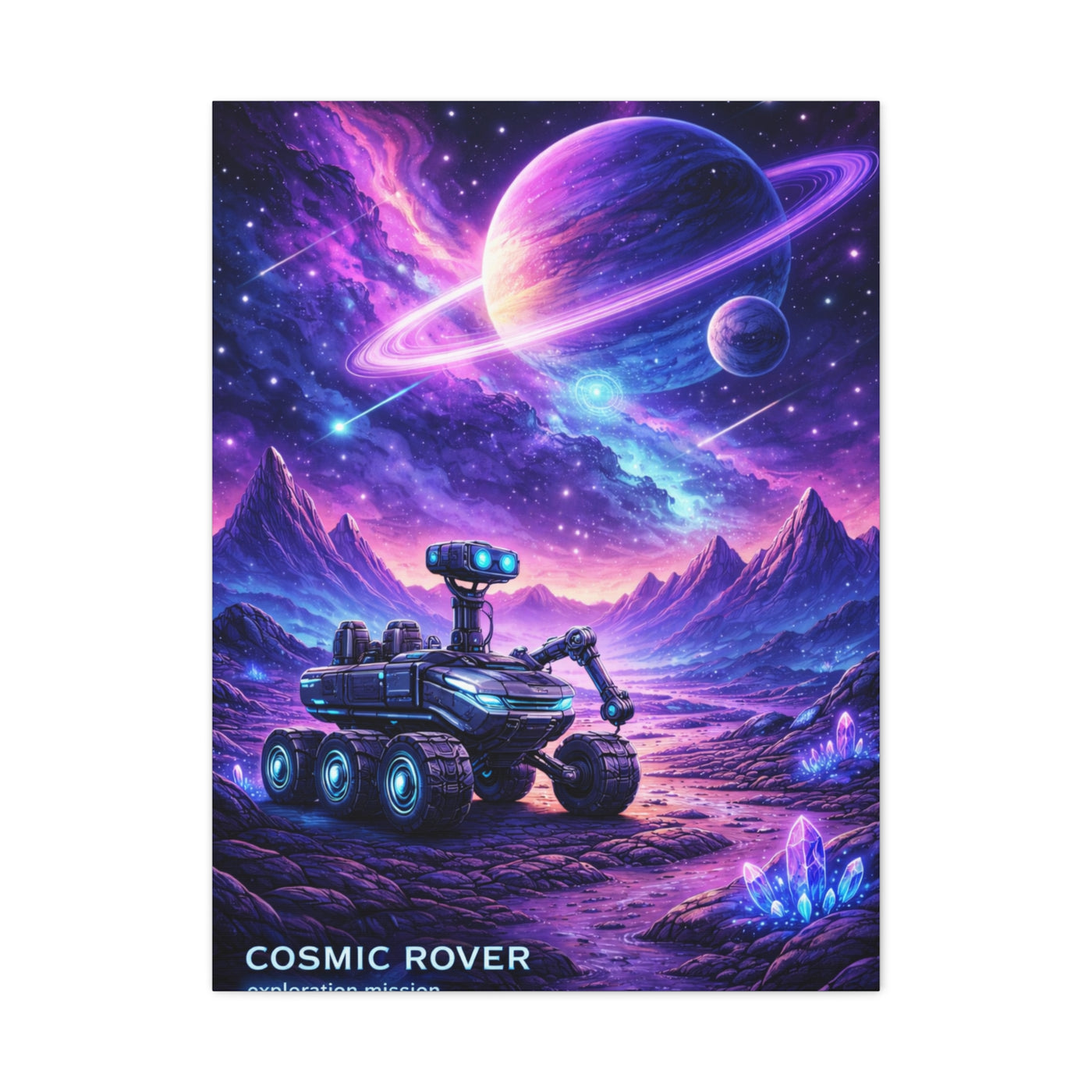Cosmic Rover Exploration Wall Art & Canvas Print