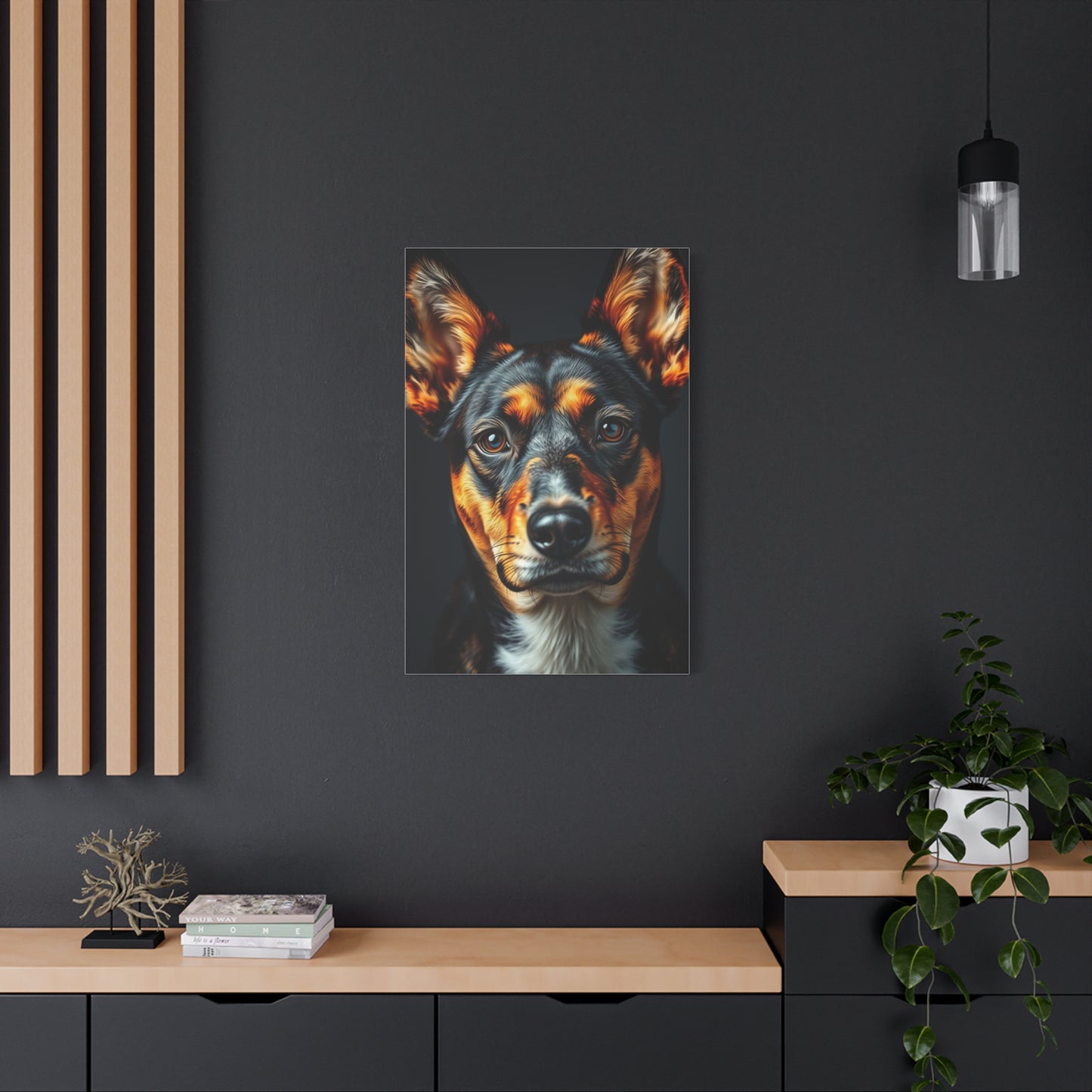 Vision Black and Tan Art Art Wall Art & Canvas Print