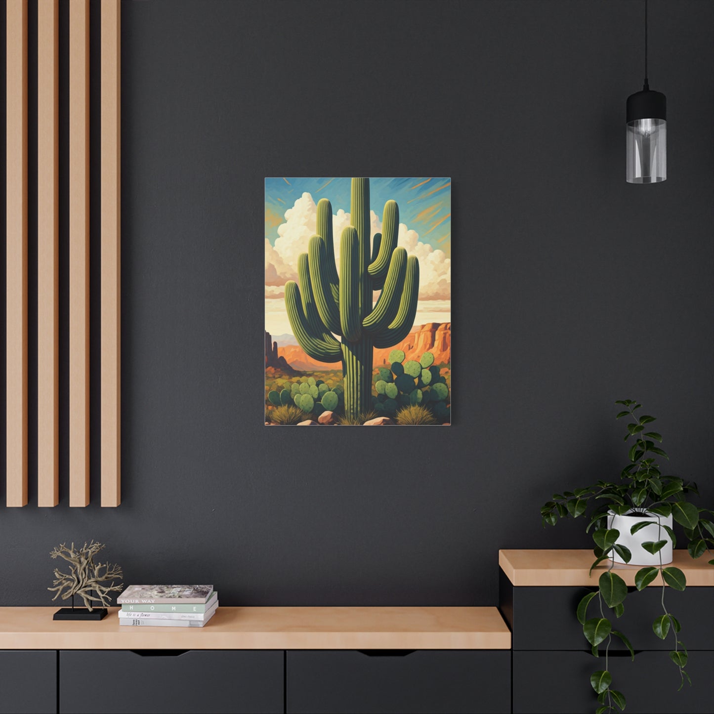 Desert Canyon Saguaro Landscape Wall Art & Canvas Prints