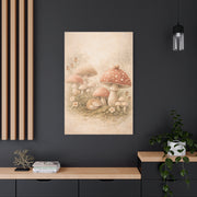 Soft Nursery Mushroom Garden Storybook Scene Wall Art & Canvas Print