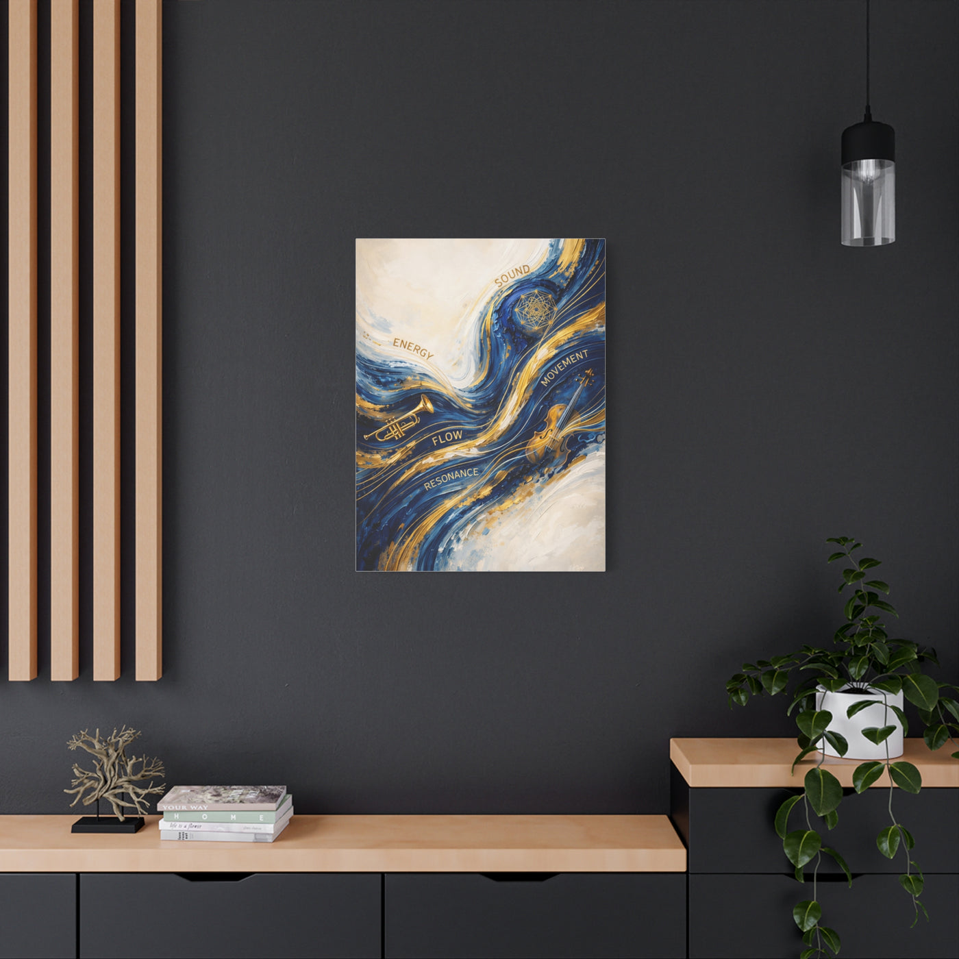 Energy Flow Resonance Abstract Wall Art & Canvas Print