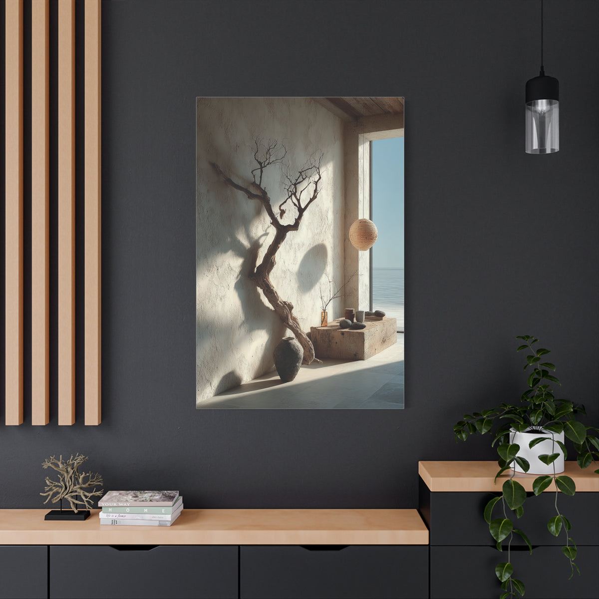 Wabi-Sabi Driftwood Interior Wall Art & Canvas Print