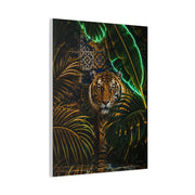 Neon Jungle Tiger Luxe Statement Tropical Wall Art & Canvas Print