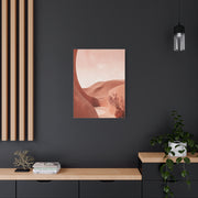 Terracotta Pink Desert Abstraction Wall Art & Canvas Print