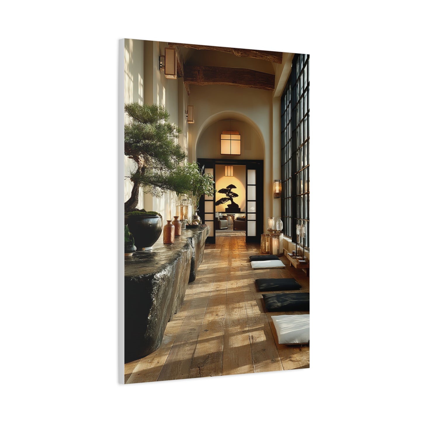 Japanese Minimal Hallway Interior Wall Art & Canvas Print
