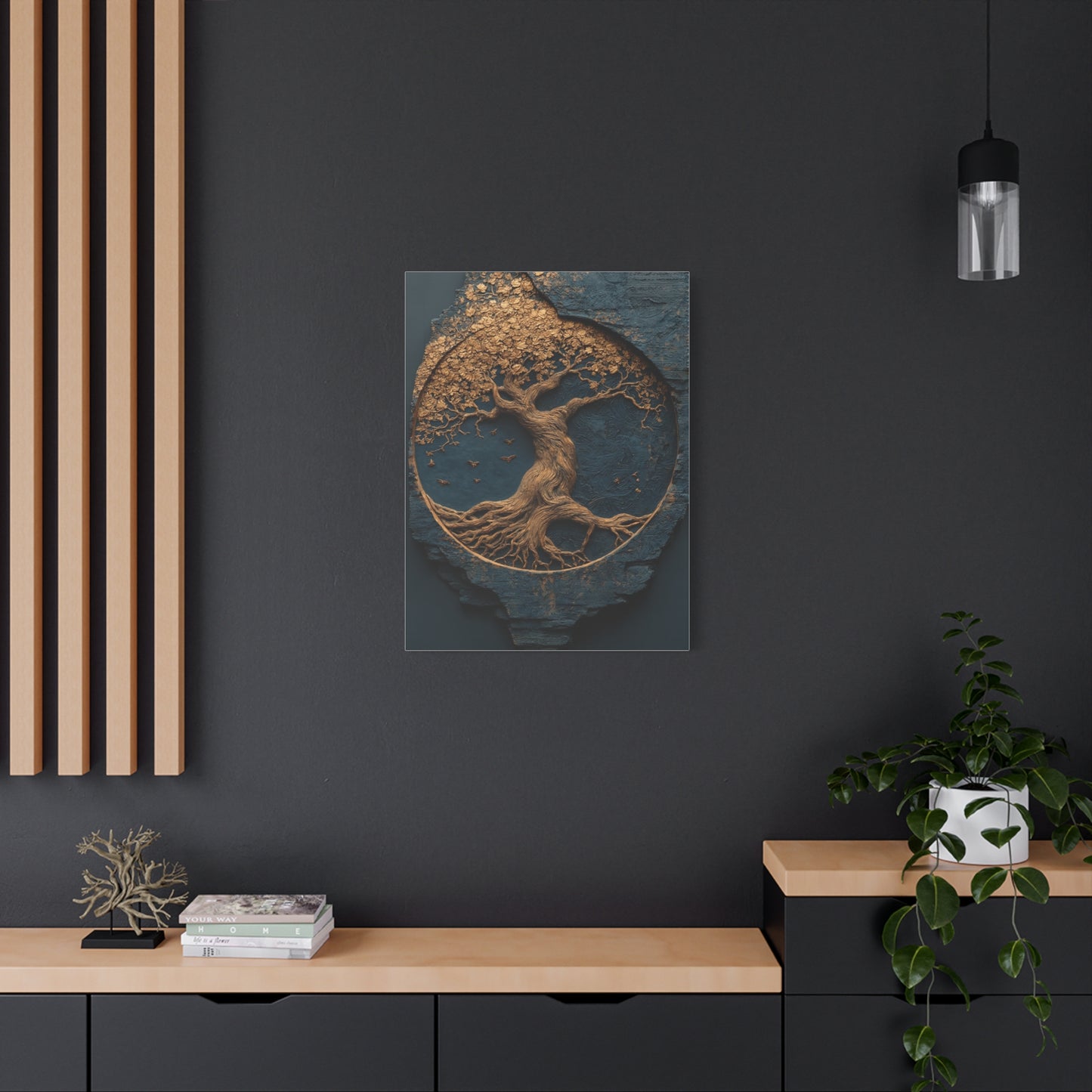 Gold Tree of Life Relief Wall Art & Canvas Print