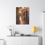 Santa Fe Adobe Courtyard Southwest Wall Art & Canvas Print