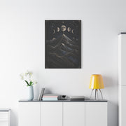 Mystical Moonlit Mountain Contours Wall Art & Canvas Print