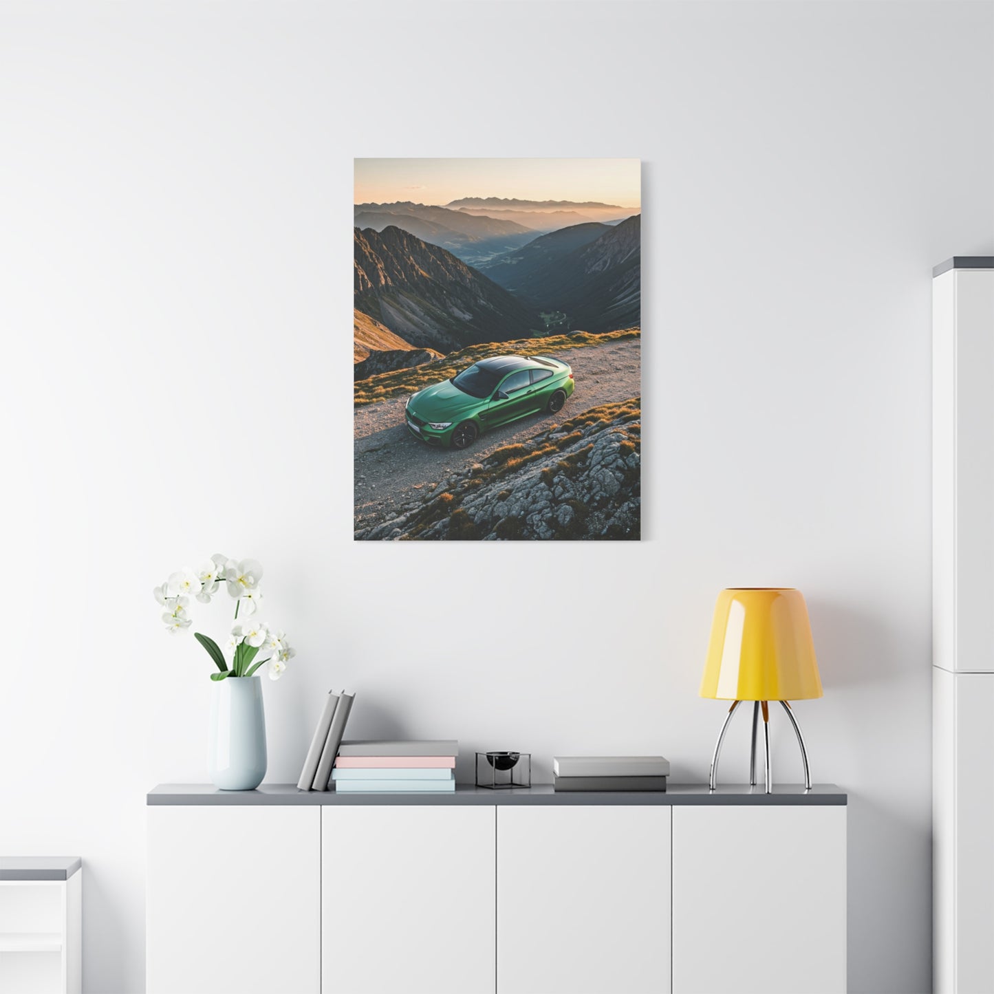 BMW M4 Hilltop Overlook Performance Wall Art & Canvas Prints