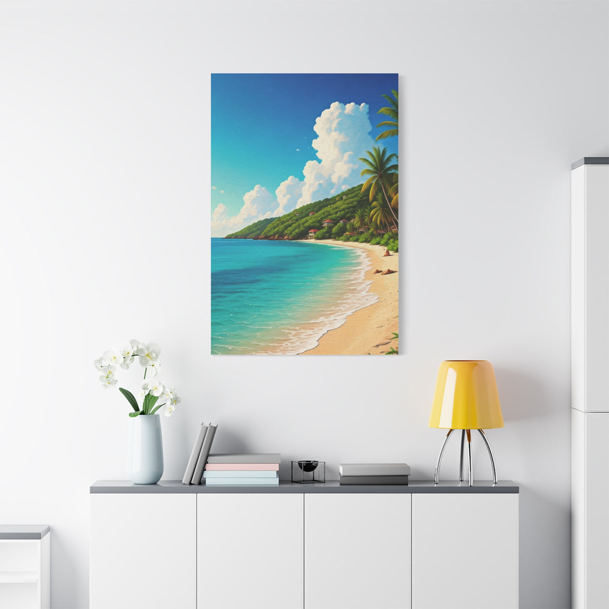 Sunlit Island Shore Retreat Wall Art & Canvas Prints