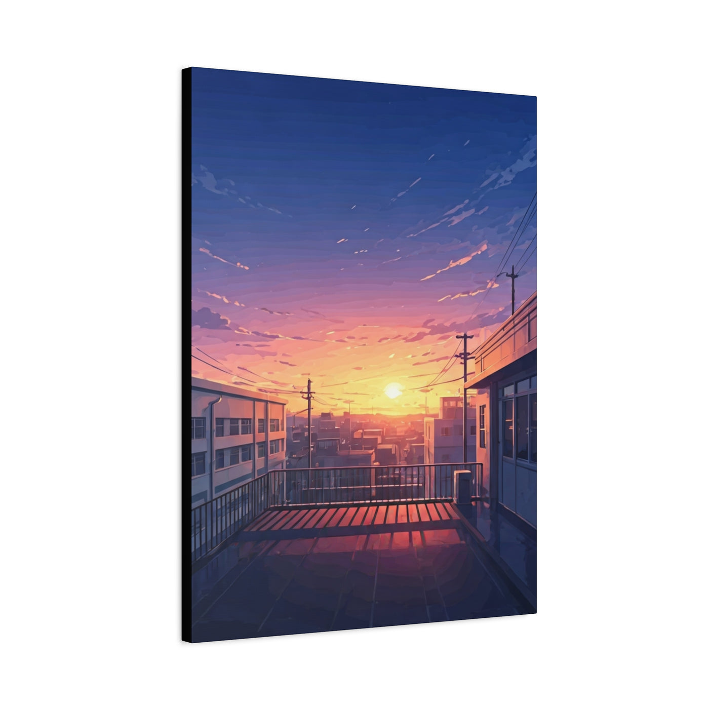 Quiet Rooftop Sunset Wall Art & Canvas Prints