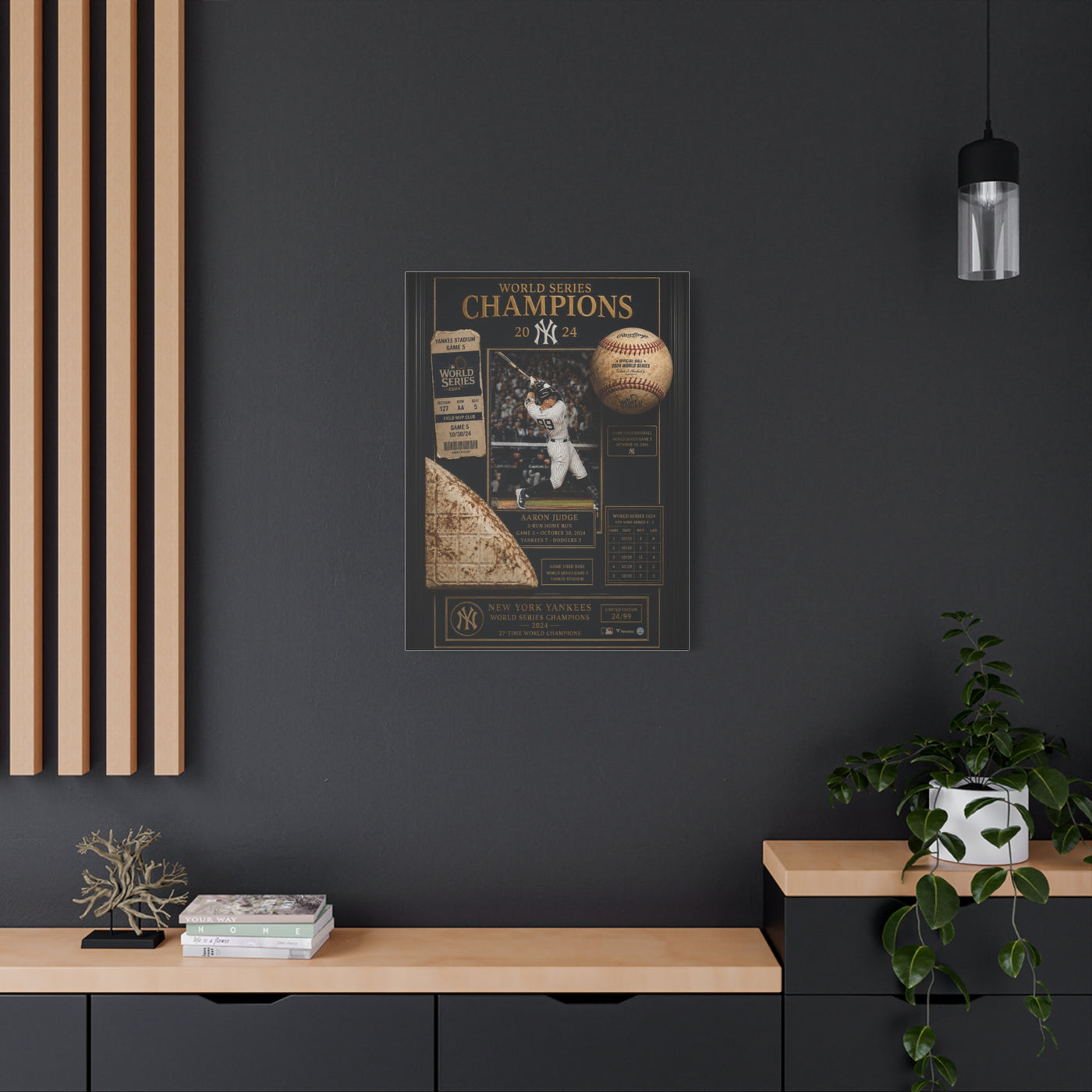 World Series Champions Yankees Memorabilia Wall Art & Canvas Print