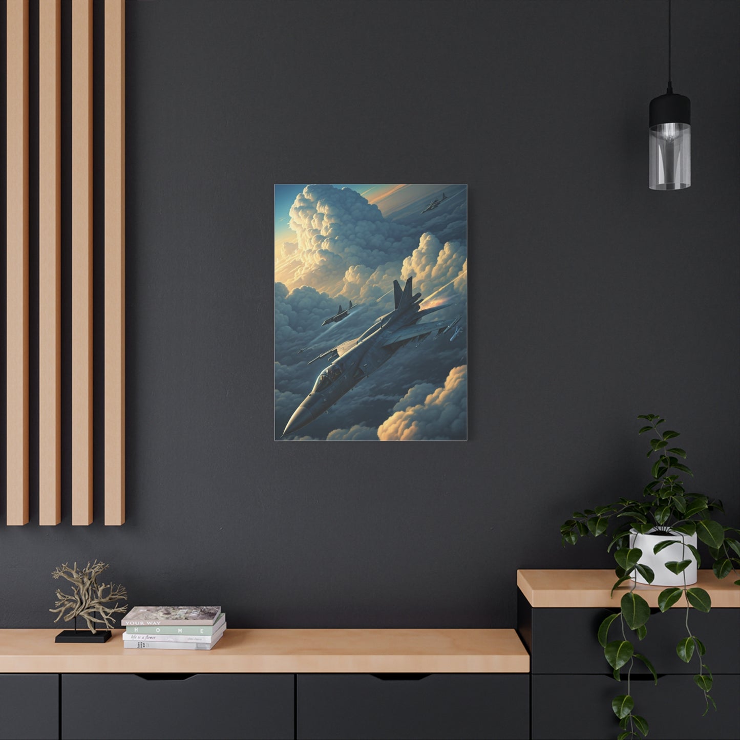 Skyborn Jet Through Cloud Kingdom Wall Art & Canvas Prints