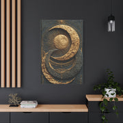 Celestial Gold Eclipse Wall Art & Canvas Print