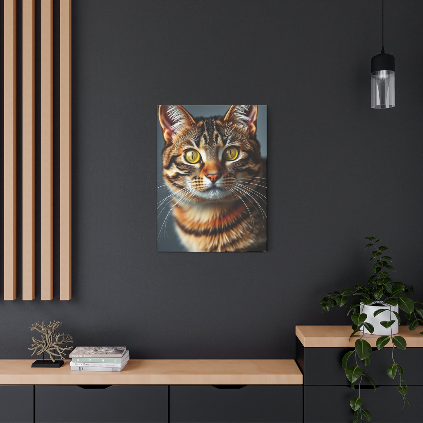 Tabby Cat Art Refined Canvas Wall Art & Canvas Print