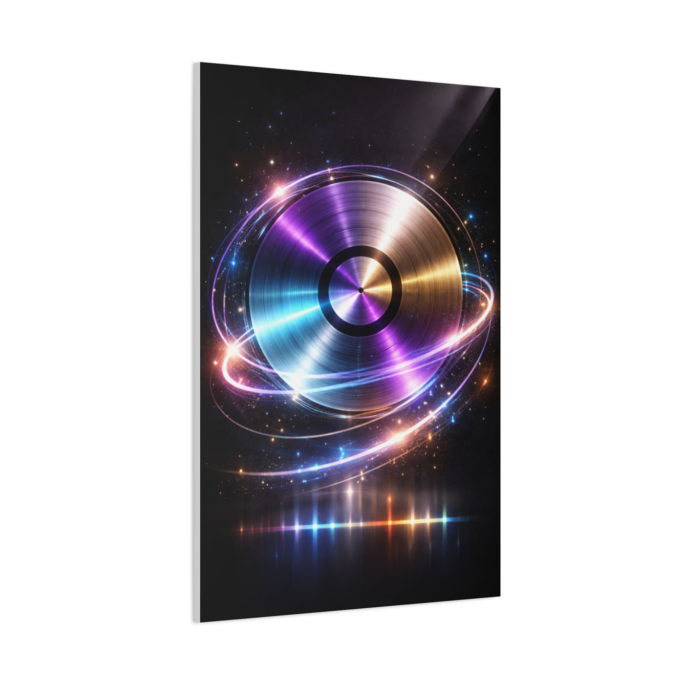 Cosmic Vinyl Orbit Wall Art & Canvas Print