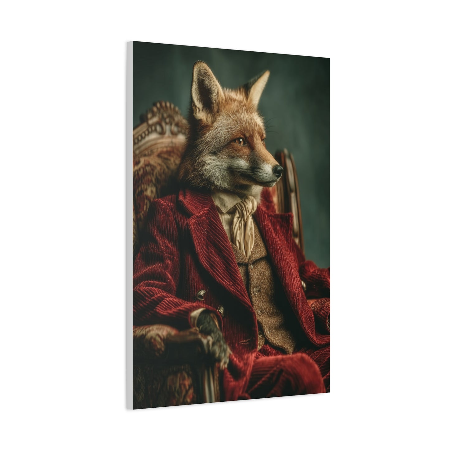 Gentleman Fox Victorian Portrait Wall Art & Canvas Print