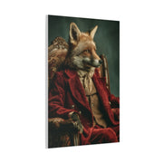 Gentleman Fox Victorian Portrait Wall Art & Canvas Print