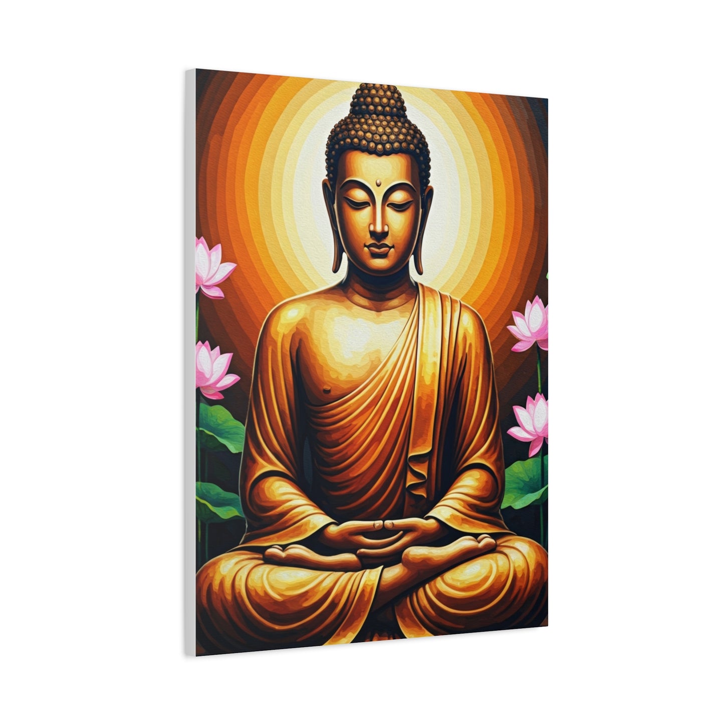 Radiant Lotus Harmony Buddha Wall Art & Canvas Prints