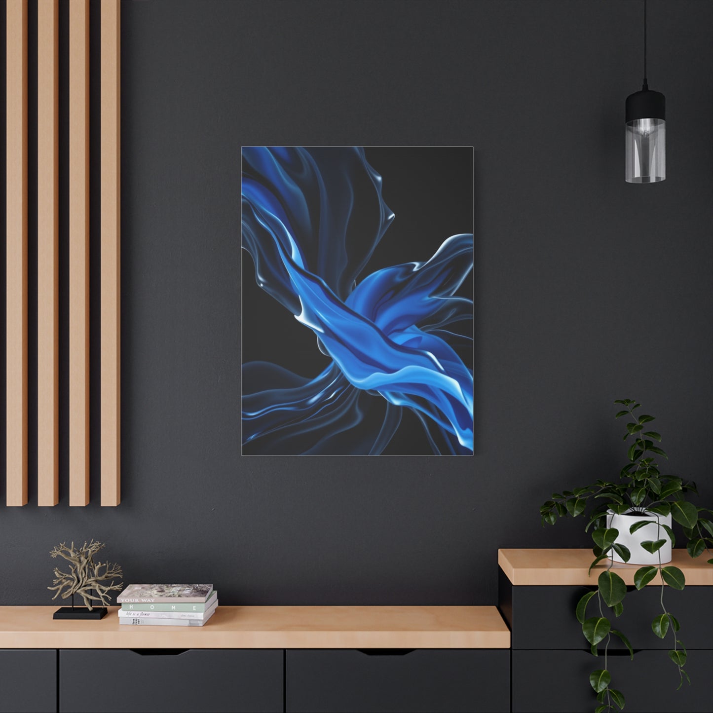 Supreme Black, White & Blue Art Beautiful Collection Wall Art & Canvas Print