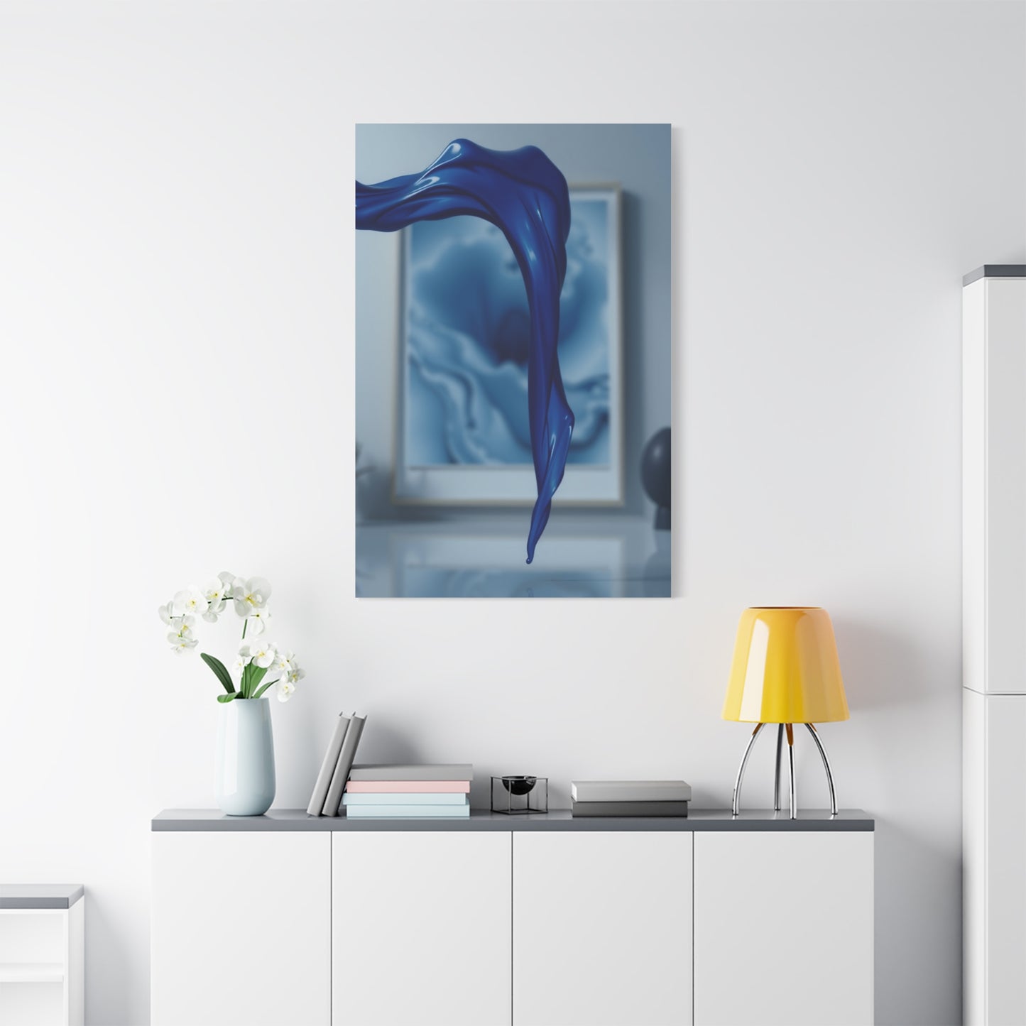 Navy Blue Art Refined Canvas Wall Art & Canvas Print