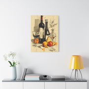 Minimalist Line Art Dining Still Life Wall Art & Canvas Print