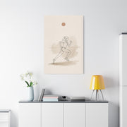 Minimal Marathon Runner Sports Wall Art & Canvas Print