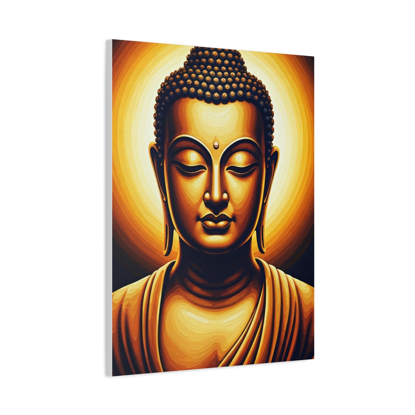 Golden Aura Buddha Meditation Wall Art & Canvas Prints