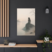 Misty Shore Mermaid Serenity Wall Art & Canvas Print
