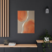 Minimal Tangerine Organic Forms Wall Art & Canvas Print