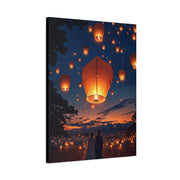 Floating Lanterns at Dusk Wall Art & Canvas Prints