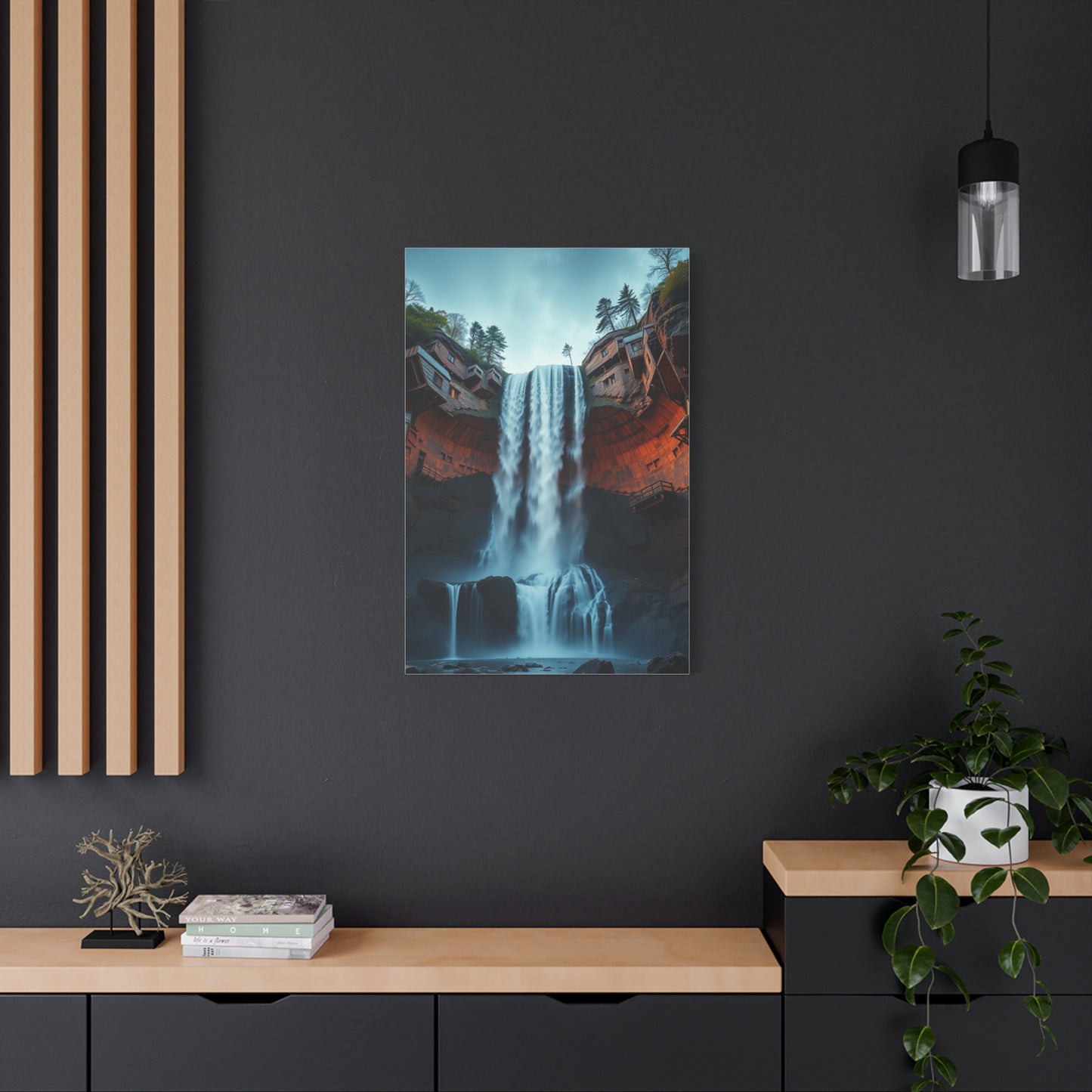Fragmented Cascade Masterpiece Wall Art & Canvas Print
