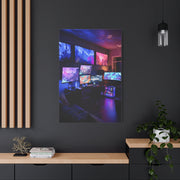 Neon Fantasy Gaming Room Wall Art & Canvas Print