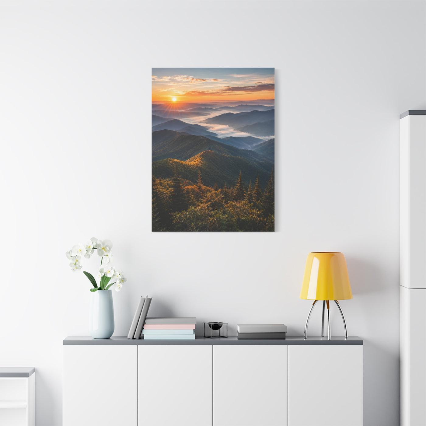 Great Smoky Mountains Sunrise Panorama Wall Art & Canvas Print