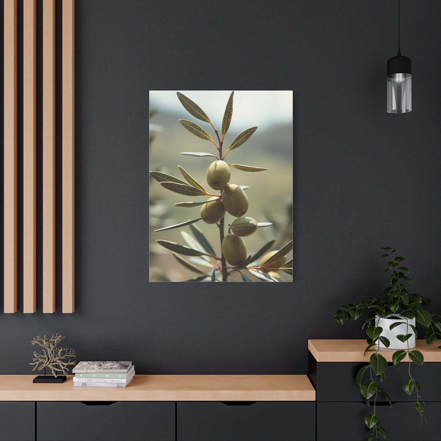Opulent Olive Masterpiece Wall Art & Canvas Print