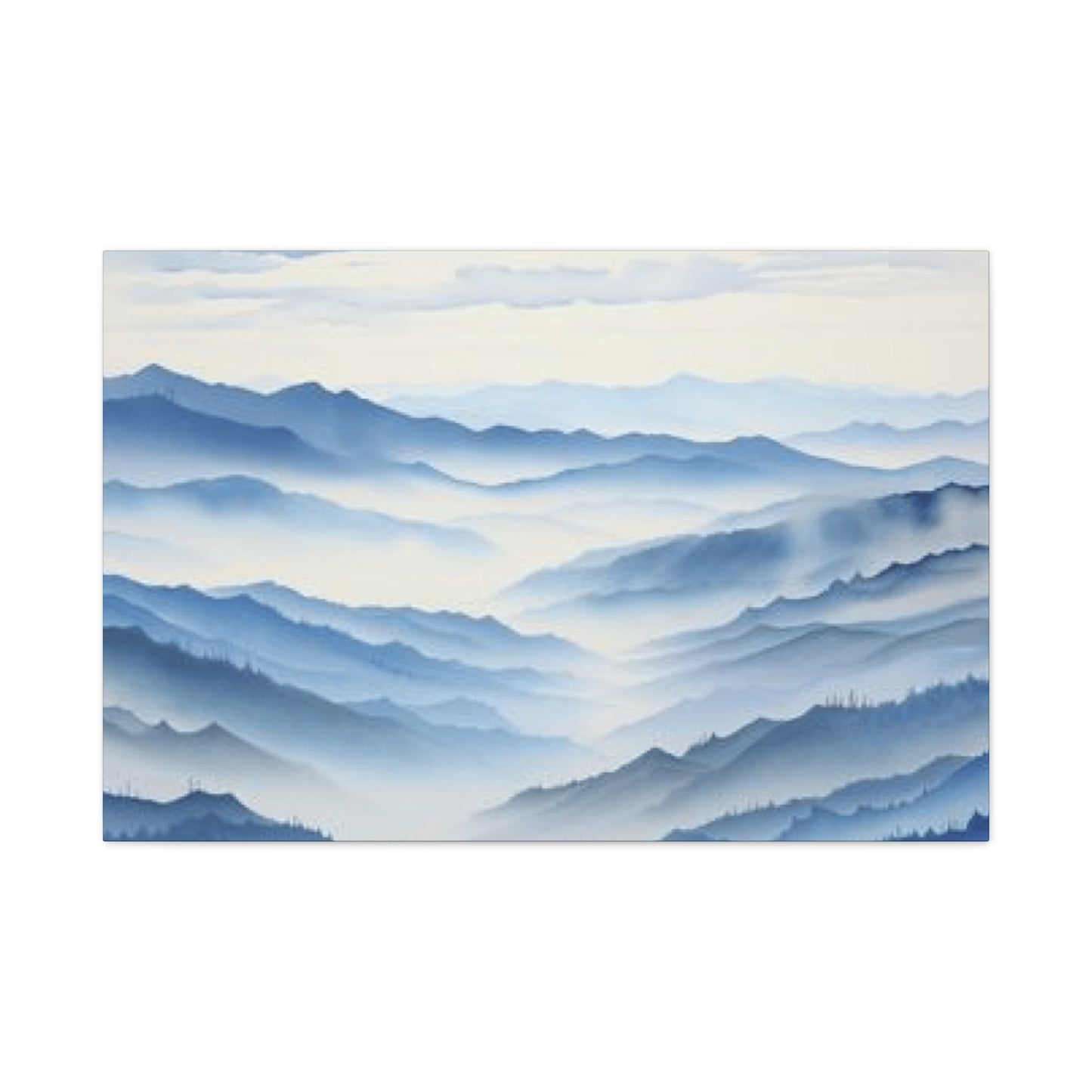 Blue Clouds and Ridge Painting Wall Art & Canvas Prints