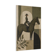 Equestrian Editorial Profile Composition Wall Art & Canvas Print