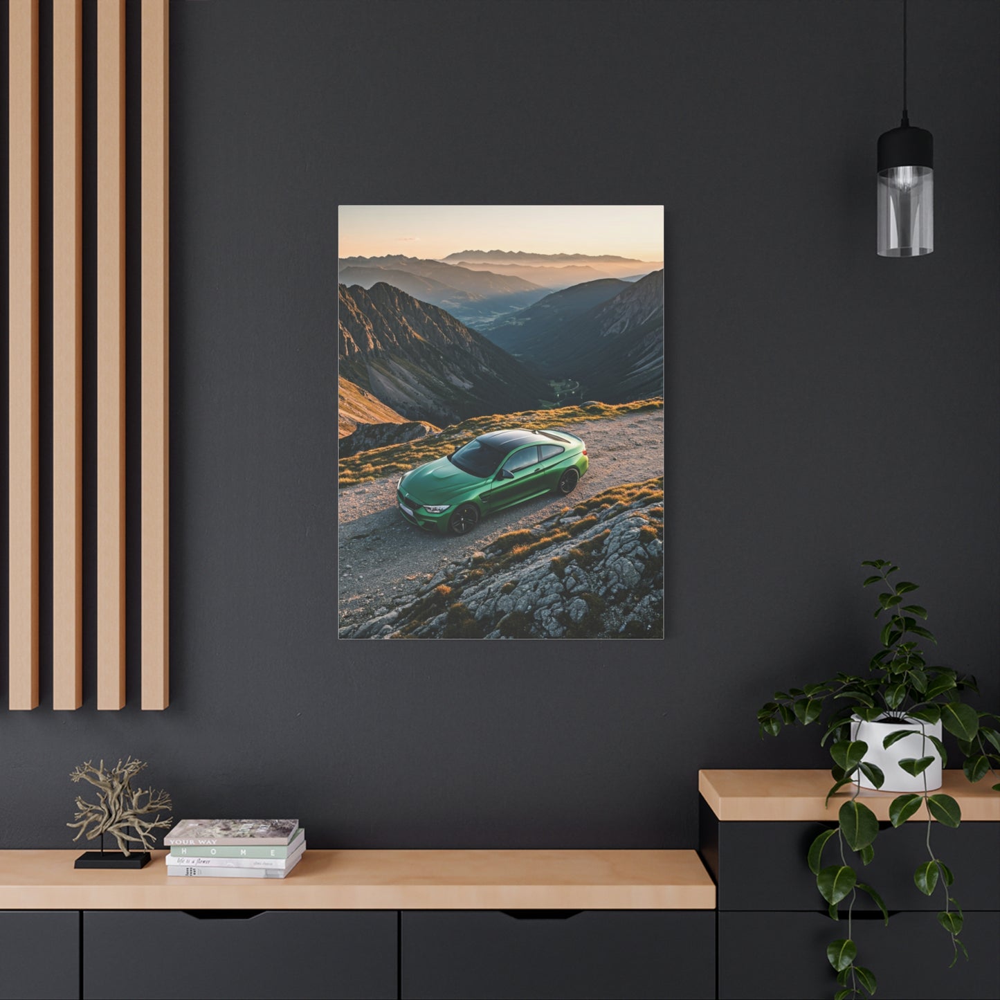 BMW M4 Hilltop Overlook Performance Wall Art & Canvas Prints