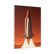 Red Sky Rocket Launch Wall Art & Canvas Prints