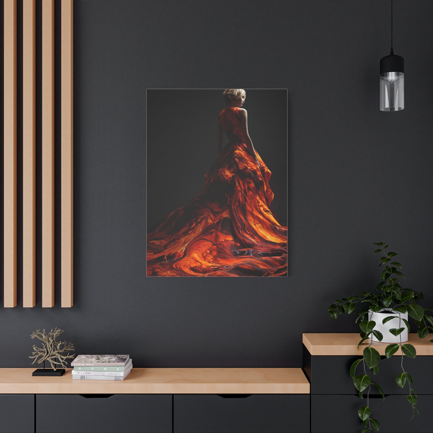 Liquid Flame Couture Contemporary Wall Art & Canvas Print