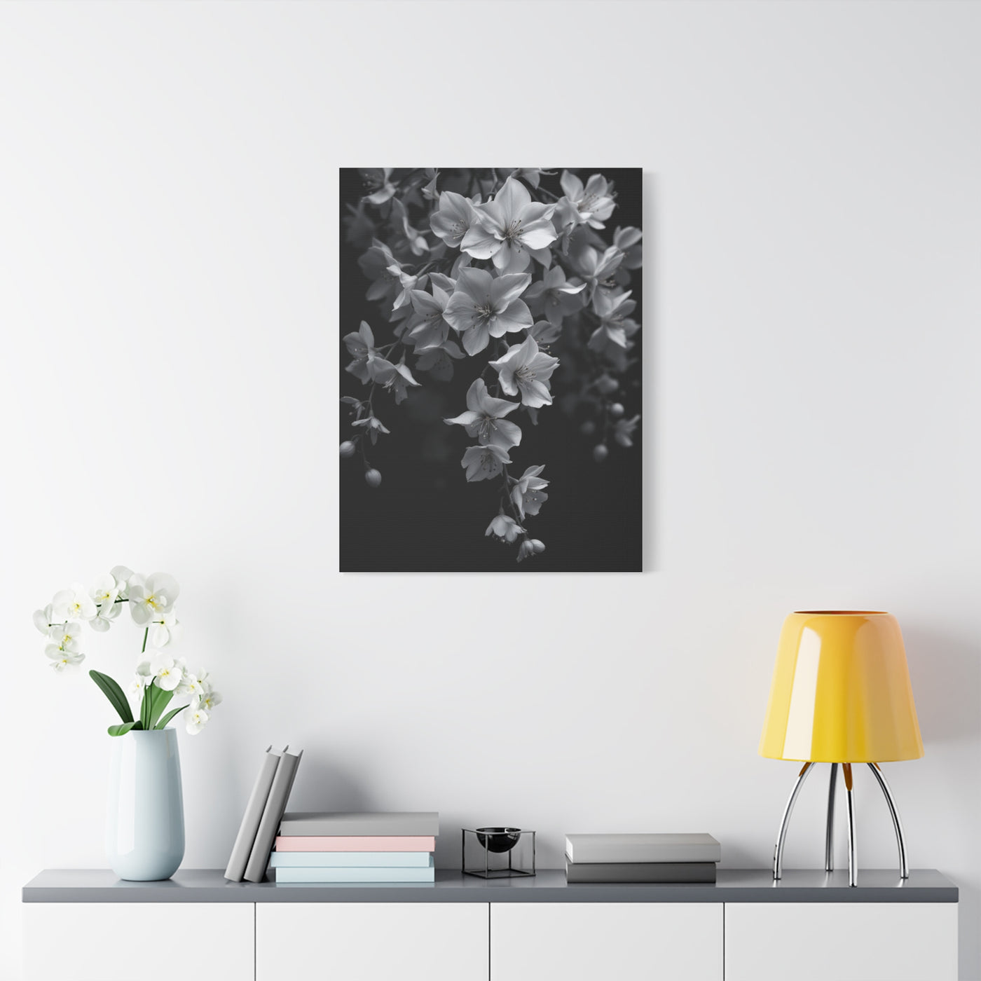 Cascading Cherry Blossom Branch Wall Art & Canvas Prints