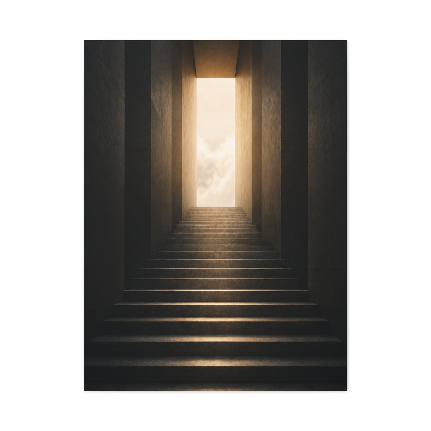 Staircase to Light Motivation Wall Art & Canvas Print