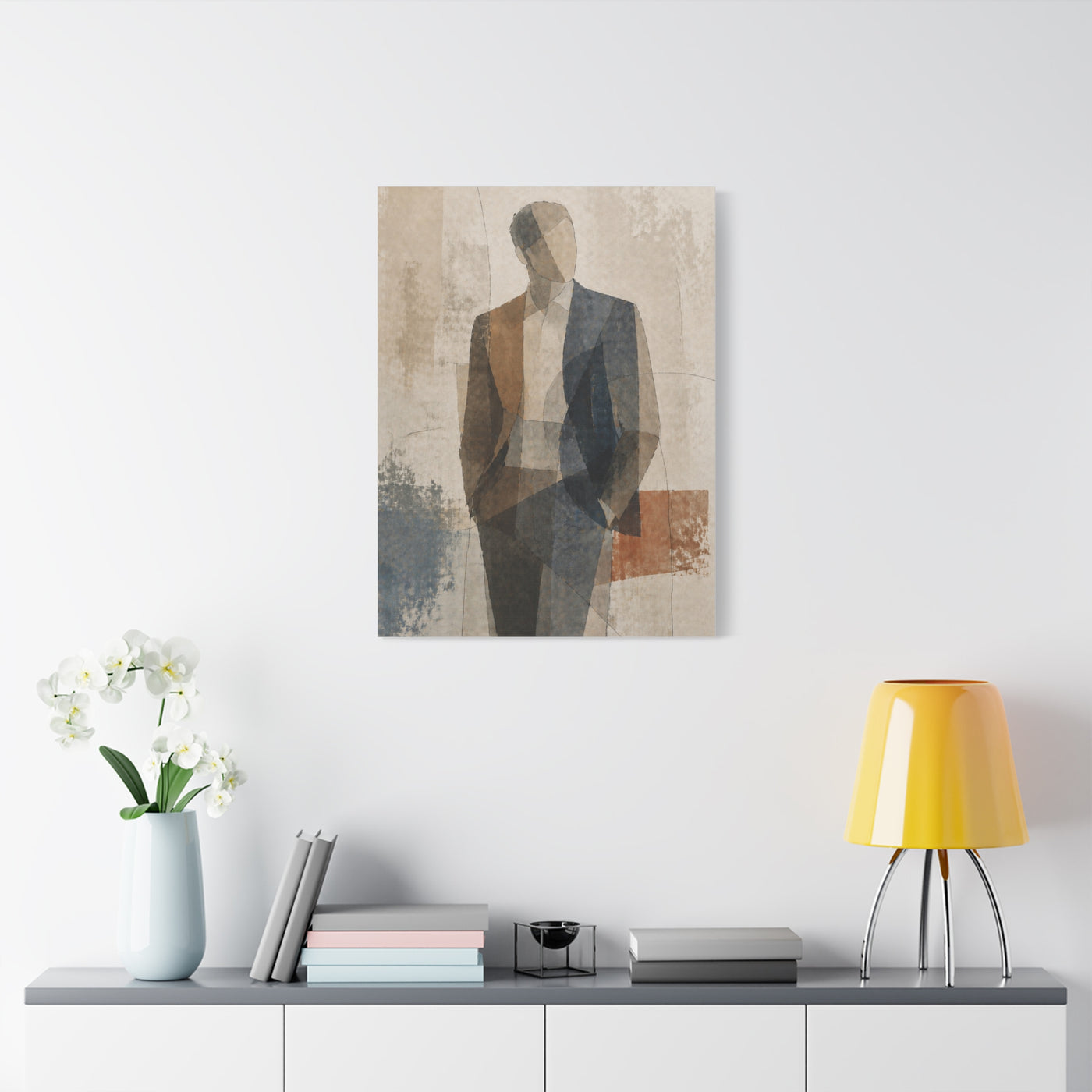 Executive Portrait Abstraction Wall Art & Canvas Print