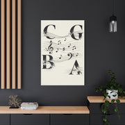 Minimal Music Typography Expression Wall Art & Canvas Print