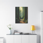 Misty Woodland Path Serenity Wall Art & Canvas Prints
