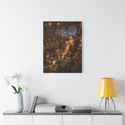 Cozy Traditional Santa Workshop Wall Art & Canvas Print