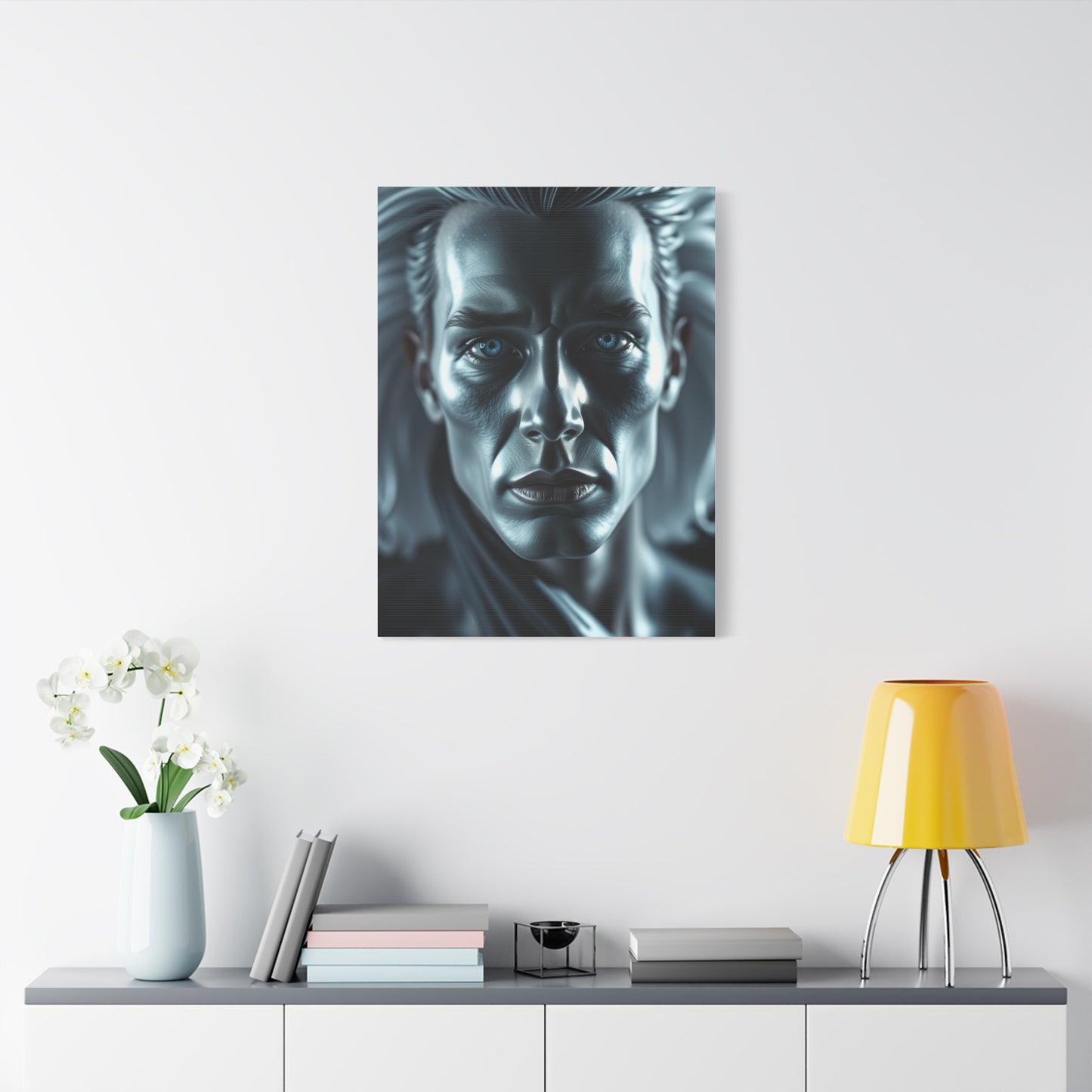 Black, White & Blue Art Supreme Gallery Wall Art & Canvas Print